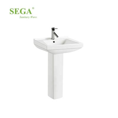 China Chaozhou Traditional Hot Sale P-7031 Pedestal Wash Basin Bathroom Ceramic Hand Wash Basin for sale