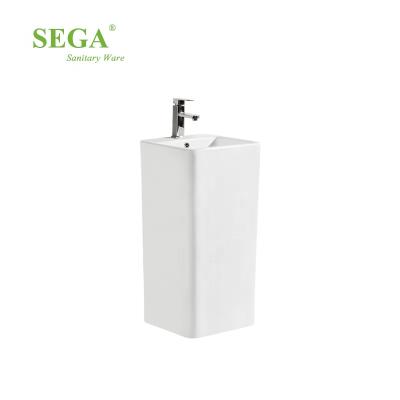 China P-7004L Foshan Wash Basin Polished Ceramic Pedestal Sink Wholesale Pedestal Wash Basin For Bathroom for sale