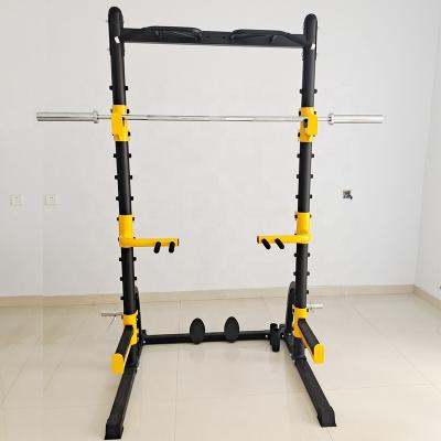 China Half Cabinet Gym Home Equipment Rack Power Use Rack Squat Rack Blacksmith for sale