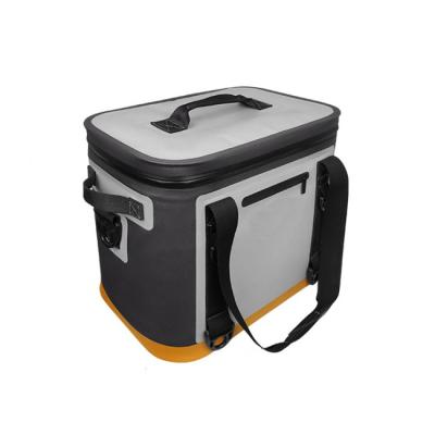 China Wholesale 20L Waterproof Gray And Black OEM TPU Thermal Meal Tote Neoprene Lunch Box Cooler For Outdoor Activity for sale