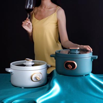 China Hotel New Product Non-stick Function Electric Hot Pot Multi Round Kitchen Tableware Large Cooker For Home for sale