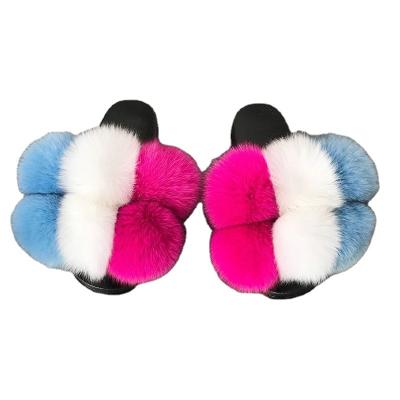 China Best Price Cushioning Fuzzy Slippers Fur Slippers Genuine for sale