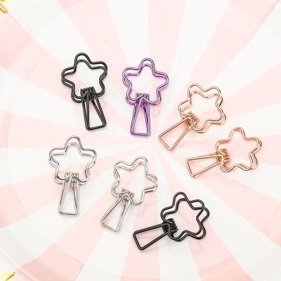 China Cute Colorful Different Steel Wire Office Metal Fish Shapes Small Storage Folder Binder Clip for sale