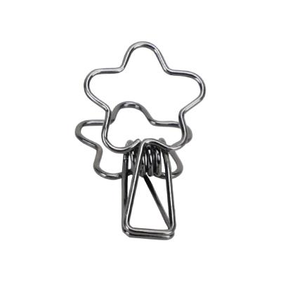 China Hot Selling Metal Binder Clip Paper Clips Small Different Shaped Cute Colorful Fishtail Clip School Supplies for sale