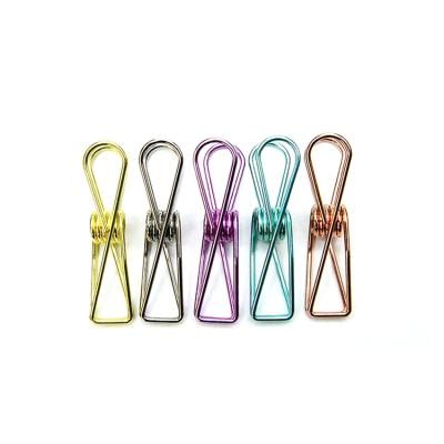 China Spring Stainless Steel Steel Universal Hanging Pegs Household Hollow Clothespin for sale