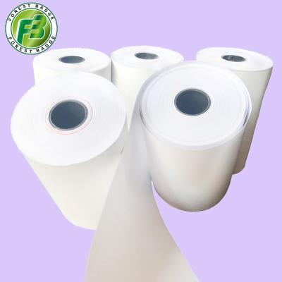 China Foshan 80x50 mm 70gsm BPA Clear Color POS Receipt Cashier Paper Clear Paper Roll for sale