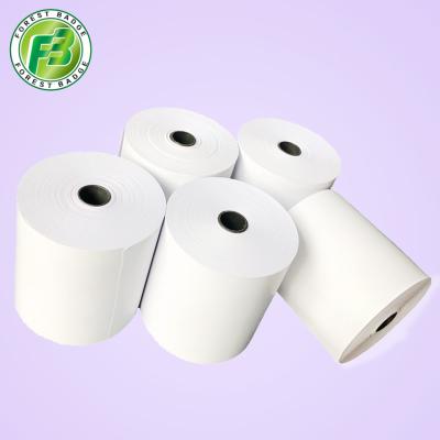 China Clear Color Thermal Receipt Paper 3 Rolls 1/8 Roll 80x80mm 70gsm Definition Thermal Cash Register Paper for sale