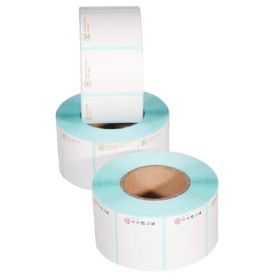 China Waterproof Empty Sticker Paper Cake Label 40x30mm 700 Pcs / Rolls for sale