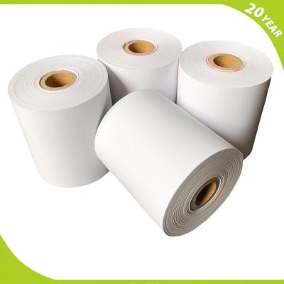 China Clear Color 80x80 mm 70gsm Thermal Printer Bulk Empty Paper Rolls BPA Free Thermal Paper Roll For POS Machine for sale