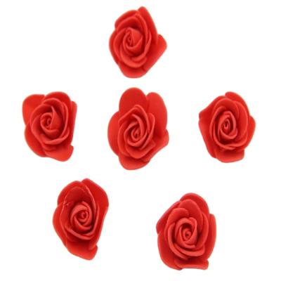 China 2021 Hot Selling Durable Foam Flower Rose 3.5cm Artificial PE Foam Rose Flower Head For Rose Bear Artificial Flower Material for sale