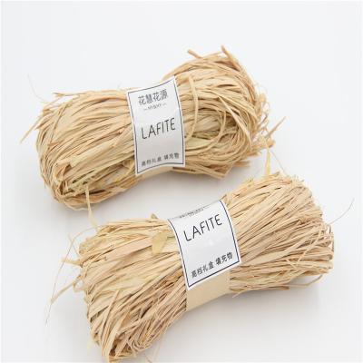 China DIY/Birthday/Party/Carnival/Halloween/Christmas/Wedding Raffia Makers Madagascar Natural Raffia For Hat Making Rope Raffia Rafia 50g DIY Gift Wrapping for sale