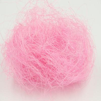 China Natural DIY Party Decorations Pink Soft Raffia Rope Opens Wedding Invitation Gift Wrapping Party Wrapping Yarn Cloth Filler for sale