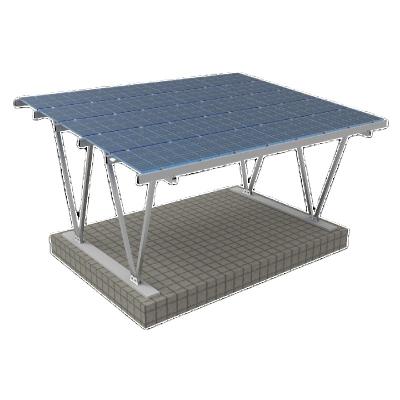 China Solar Earth Mounting System/Solar Building Mounting Systems/New Waterproof Solar Panel Mounting System PV Parking Lot Bridge Design for sale