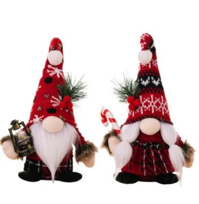 China Red and White Unisex Plush Christmas Doll / Holiday Toy Doll with Santa Hat for sale