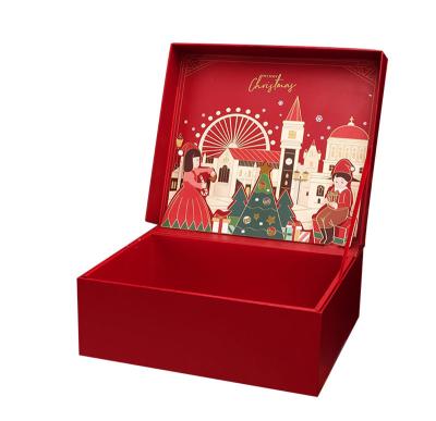 China Weihnachtsplätzchen-Schokoladenkeks-Auswahlbox Weihnachtsmann-Schneemann-Design zu verkaufen