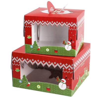 China CYMK personalizado que imprime la caja de regalo de Navidad para el caramelo dulce 600gsm de la torta de la Navidad en venta