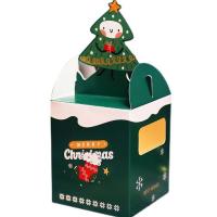 China Odm Nochebuena Apple Regalo Caja de embalaje Santa Claus Candy Box 1000gsm en venta