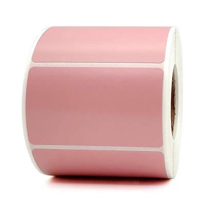 China Roze thermische printer rolsticker papier logistiek transport afdrukken label Te koop