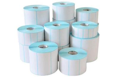 China Waterdicht 60 mm thermisch printerrolpapier voor het afdrukken van streepjescodes Te koop