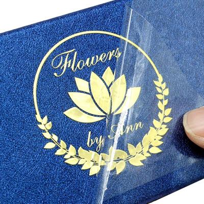 China Aangepaste transparante logo handelsmerk PVC label sticker hoogwaardige metalen scheiding: Te koop