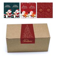 China Personalised 2022 Christmas Box Sealing Sticker Removable Printable Labels for sale
