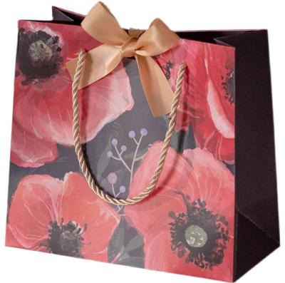 China COA Damen Hand-Held Kraft Blumeneinkaufstasche Blumenpapiertüte Handtasche zu verkaufen