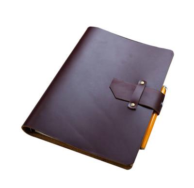 China Personalised PU Leather Bound Notebook Journal Printing Stationery Diary for sale