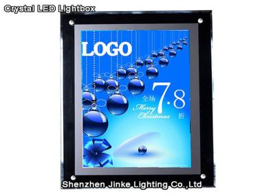 Chine Caisson lumineux en cristal fixé au mur de LED, double caisson lumineux dégrossi de LED pour l'affichage à vendre