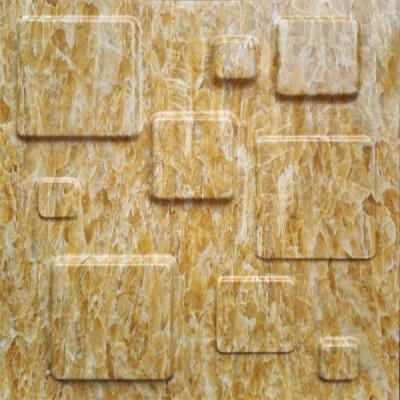 China Waterproof Fire Retardant Board 3D Marble Texture  Stone Wall  3D  Wall Panels for sale