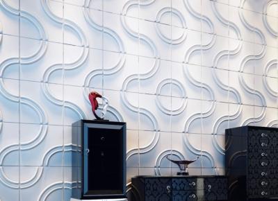 China Eco-friendly Plant Fiber Modern 3D Wall Panels for sale