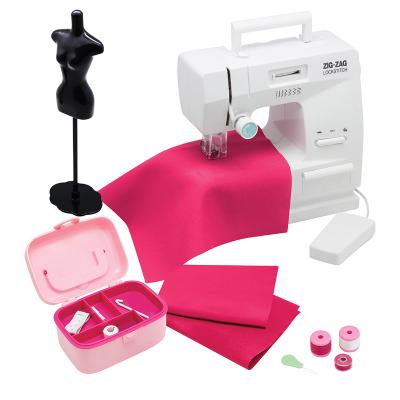 China Kids Play Mini Double Thread Sewing Machine Kit Set For Kids To Bag Sewing Machine 3899BXX for sale