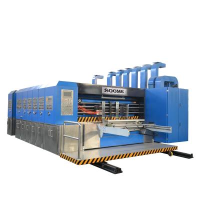 China carton box corrugated box printing machine all electric control corrugated carton price for sale