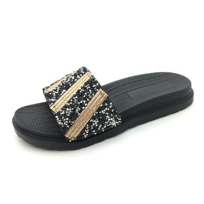 China Fashion Trend Blingbling Diamond For Women Outdoor Summer Light Weight PVC Slippers Casual Shoes Bedroom Shoes for sale