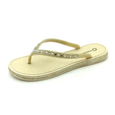 China 2021 Fashion Trend New Product Colorful Classic Diamond Upper Custom Logo Women Slides Flip Flops for sale