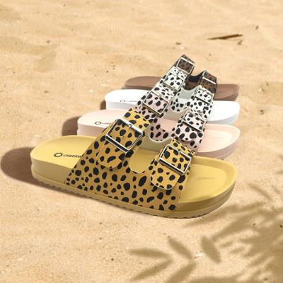 China Cute Spotted-Dog Pattern Anti-Slip Slippers Kids Flat Heel Sandals For Summer for sale