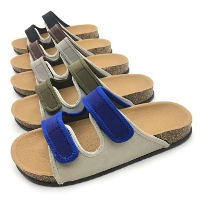 China Anti-slip Design High End Italian Popula Male Shoes Mouths Mens Slippers With Magic Stick for sale