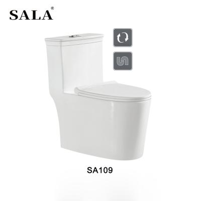 China Automatic Operation SALA Modern Conventional WC Portabl Toilet Seat Toilet For Bathroom One Piece Toilet for sale