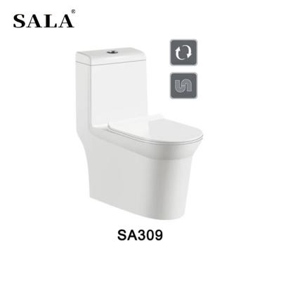 China Automatic Operation SALA High Quality Luxury Modern Siphon Bathroom Wc Toilet Flushing Ceramic Toilet for sale