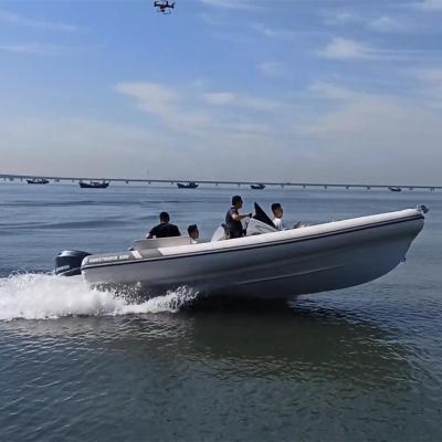 China 6.5 m PVC Luxury Orca Aluminum Italian Designed RIB650 Hypalon RIB Boat Aluminum RIB700 Inflatable Boat for sale