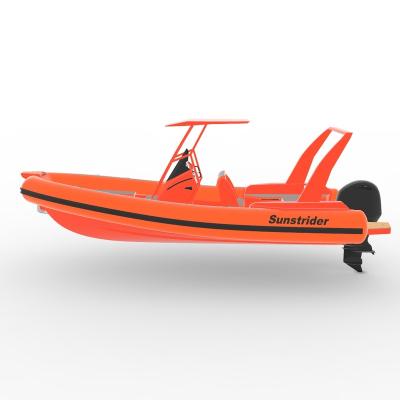 China RIB700 PVC Aluminum Orca Rescue Boat 6.5m 23ft Hypalon Inflatable Boat Sunstrider 650 Aluminum for sale