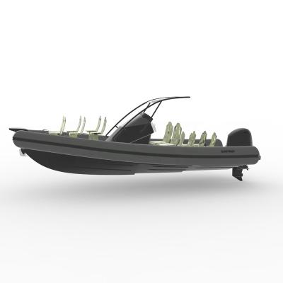 China RIB Boat Aluminum RIB780 Speedboat PVC Orca Hypalon 7.8m Italian Police Military Designed 25ft for sale