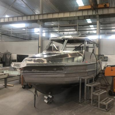 China Fishing High Qualit 960 High Quality Australian Design Aluminum Pontoon Fishing Boat 9.6m Stern Stretched 31.5ft for sale