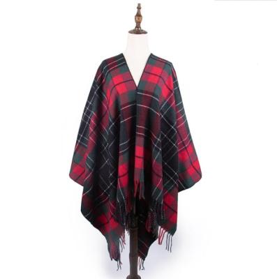 China European and American street direct jacquard shawl fashion factory ladies split thick coat warm outside for sale