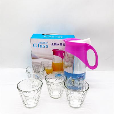 China Best Selling Goods Unisex Using Home Boutique Kettle Cute Blue Insulation 5 Pcs Set for sale