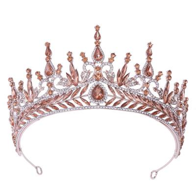 China Free Customized Luxury Royal Wedding Tiaras Mixed Silver Colored Diamond Holiday And Pageant Tiaras for sale