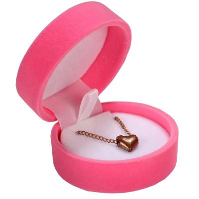 China Wedding Velvet Ring Pendant Necklace Jewelry Gift Display Box Snowflake Style Jewelry Box for sale