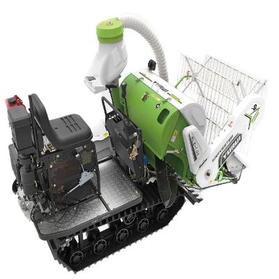 China Mini Small Agricultural Machine Combine Harvester Farms YURUI China Type Rice And Wheat 4LZ-1.0A for sale