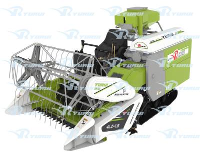 China Mini Small Agricultural Machine Combine Harvester Farms YURUI China Type Rice And Wheat 4LZ-1.5A for sale