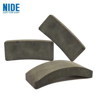 China Permanent DC Motor Arc Segment Magnets / Arc Ferrite Magnets Natural Color for sale