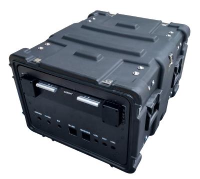 China China Supplier New Products Plastic Tricases 2020 19 Inch 6U Double Rack Mount Military Shockproof Case for sale